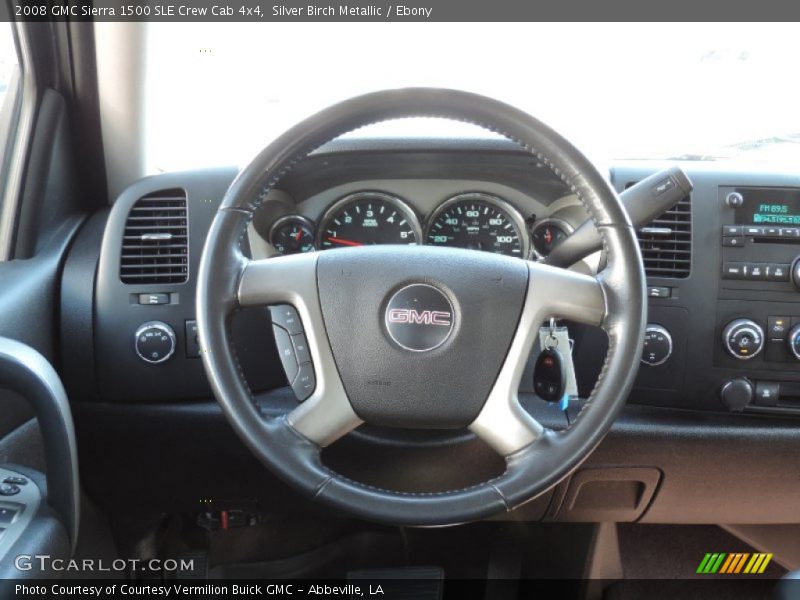 Silver Birch Metallic / Ebony 2008 GMC Sierra 1500 SLE Crew Cab 4x4