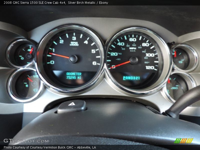 Silver Birch Metallic / Ebony 2008 GMC Sierra 1500 SLE Crew Cab 4x4