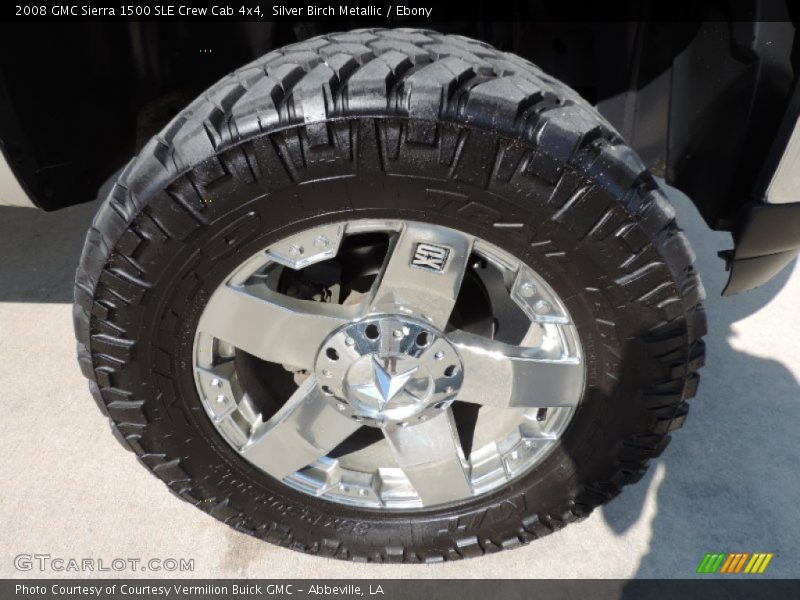 Silver Birch Metallic / Ebony 2008 GMC Sierra 1500 SLE Crew Cab 4x4