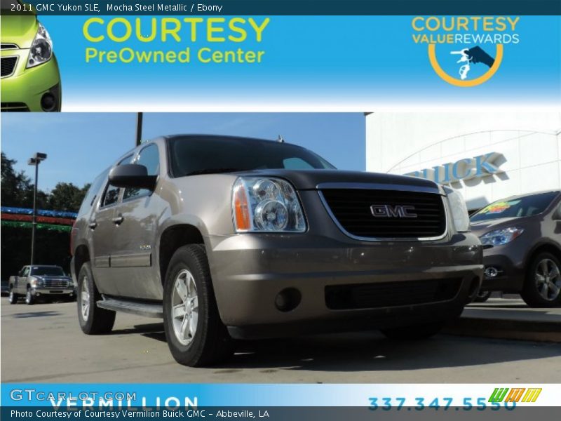 Mocha Steel Metallic / Ebony 2011 GMC Yukon SLE