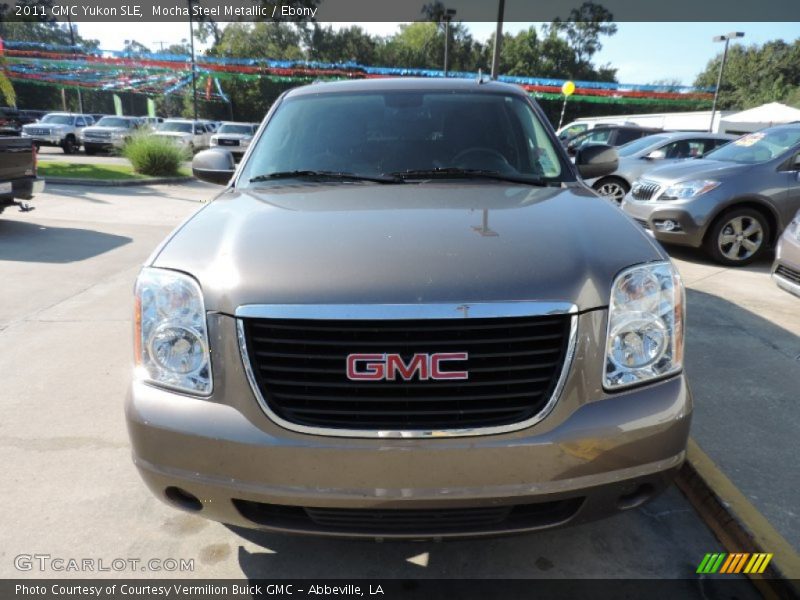 Mocha Steel Metallic / Ebony 2011 GMC Yukon SLE