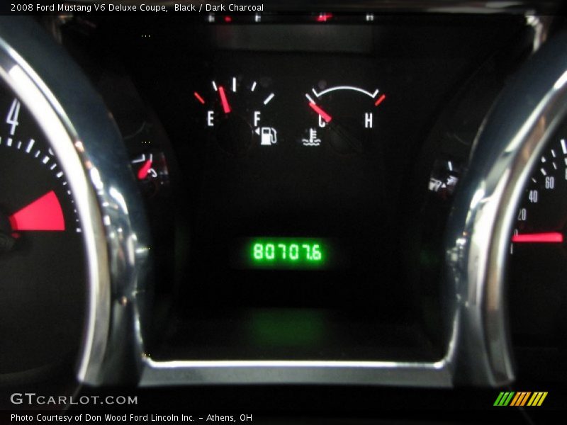 Black / Dark Charcoal 2008 Ford Mustang V6 Deluxe Coupe