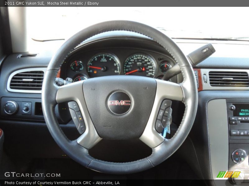 Mocha Steel Metallic / Ebony 2011 GMC Yukon SLE