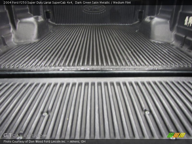 Dark Green Satin Metallic / Medium Flint 2004 Ford F250 Super Duty Lariat SuperCab 4x4
