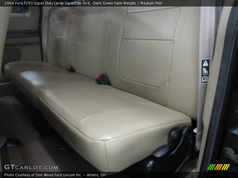 Dark Green Satin Metallic / Medium Flint 2004 Ford F250 Super Duty Lariat SuperCab 4x4