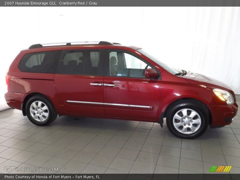 Cranberry Red / Gray 2007 Hyundai Entourage GLS