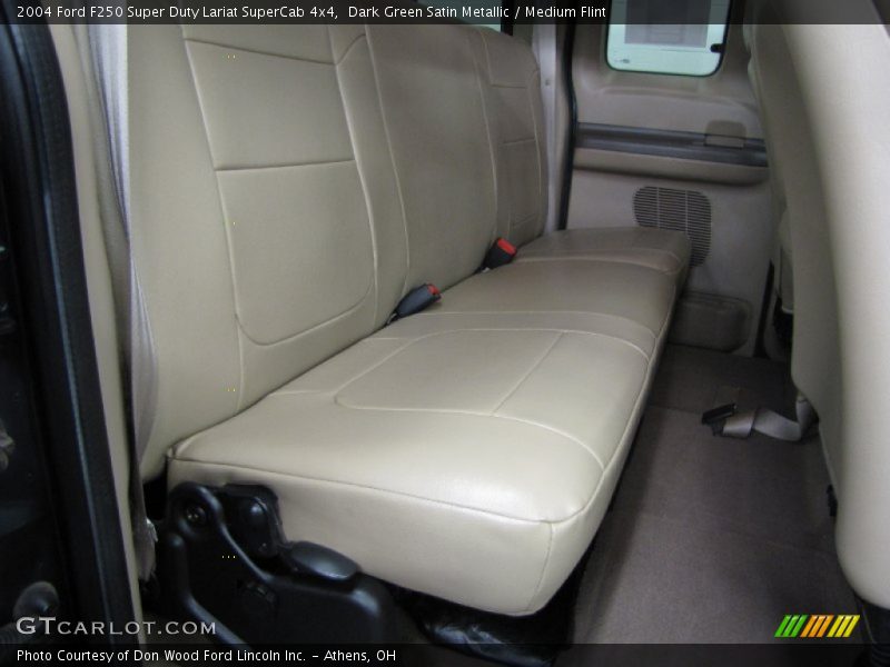 Dark Green Satin Metallic / Medium Flint 2004 Ford F250 Super Duty Lariat SuperCab 4x4