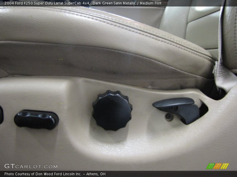 Dark Green Satin Metallic / Medium Flint 2004 Ford F250 Super Duty Lariat SuperCab 4x4