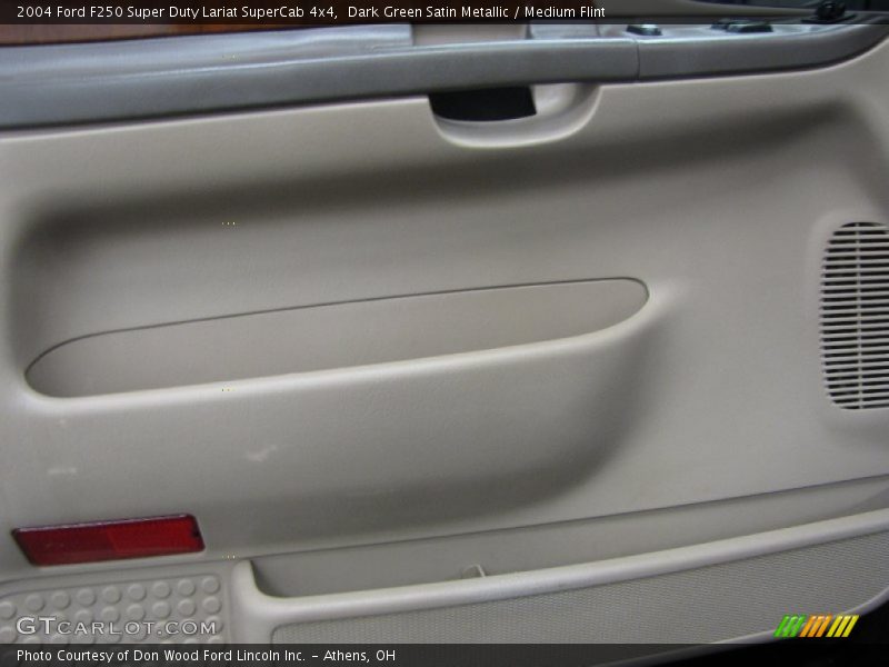 Dark Green Satin Metallic / Medium Flint 2004 Ford F250 Super Duty Lariat SuperCab 4x4