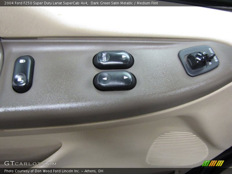Dark Green Satin Metallic / Medium Flint 2004 Ford F250 Super Duty Lariat SuperCab 4x4