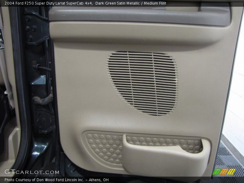 Dark Green Satin Metallic / Medium Flint 2004 Ford F250 Super Duty Lariat SuperCab 4x4