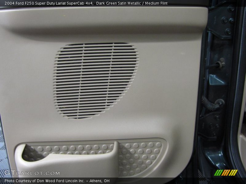 Dark Green Satin Metallic / Medium Flint 2004 Ford F250 Super Duty Lariat SuperCab 4x4