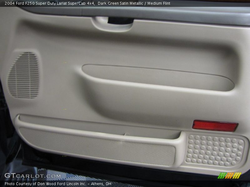 Dark Green Satin Metallic / Medium Flint 2004 Ford F250 Super Duty Lariat SuperCab 4x4