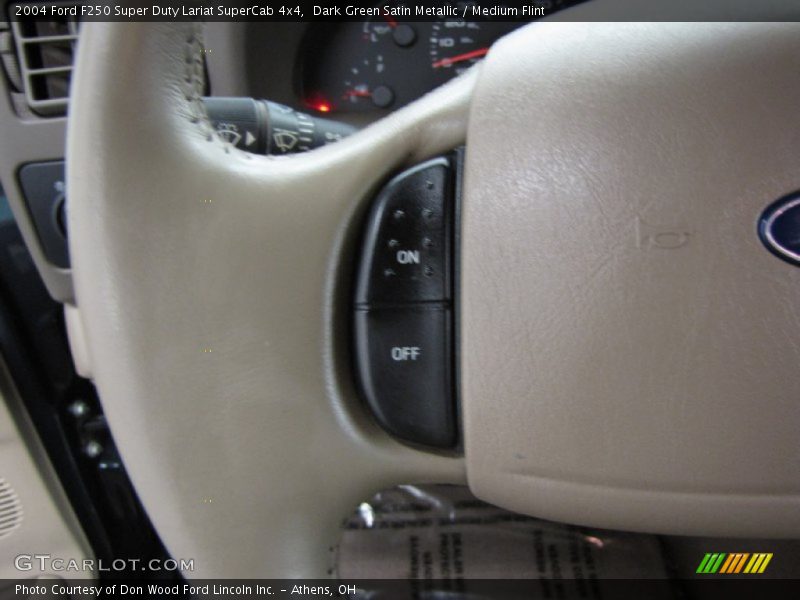 Dark Green Satin Metallic / Medium Flint 2004 Ford F250 Super Duty Lariat SuperCab 4x4