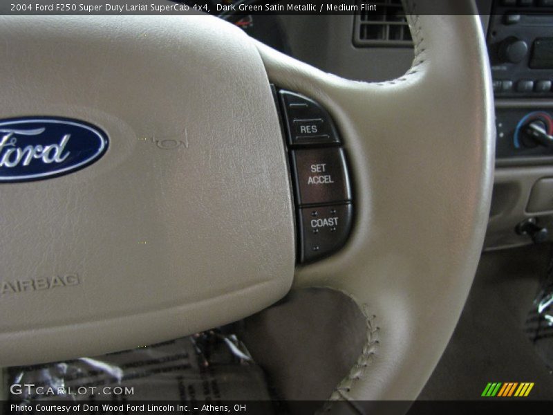 Dark Green Satin Metallic / Medium Flint 2004 Ford F250 Super Duty Lariat SuperCab 4x4