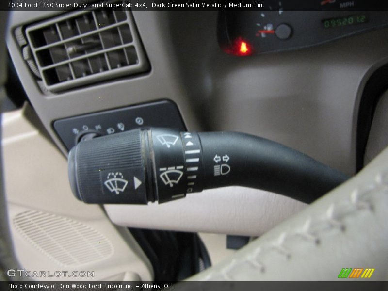 Dark Green Satin Metallic / Medium Flint 2004 Ford F250 Super Duty Lariat SuperCab 4x4