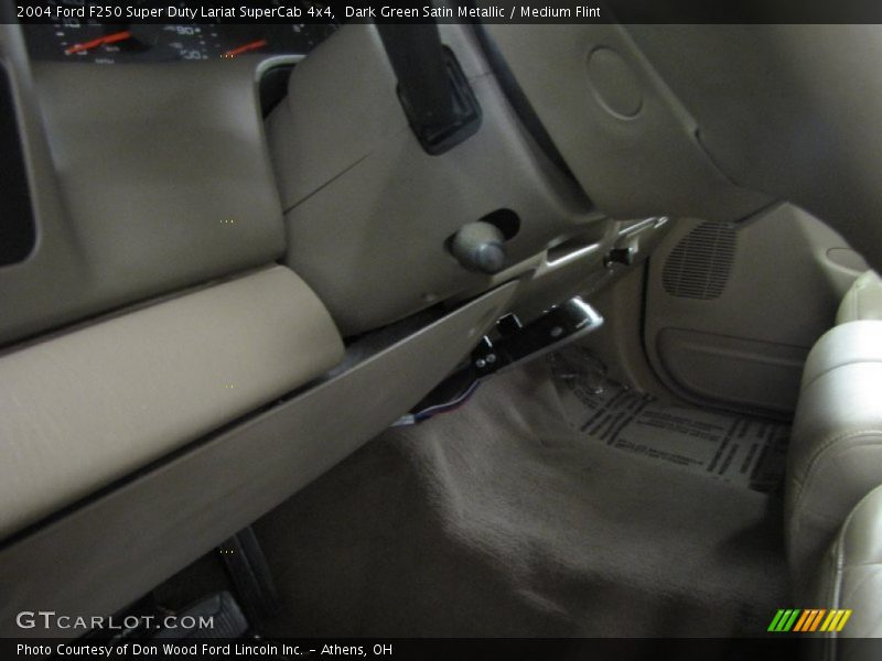 Dark Green Satin Metallic / Medium Flint 2004 Ford F250 Super Duty Lariat SuperCab 4x4