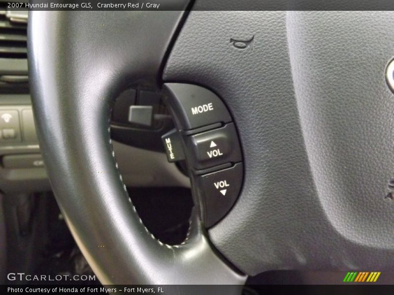 Cranberry Red / Gray 2007 Hyundai Entourage GLS