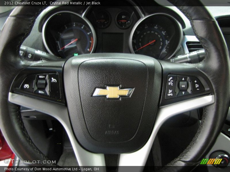 Crystal Red Metallic / Jet Black 2012 Chevrolet Cruze LT
