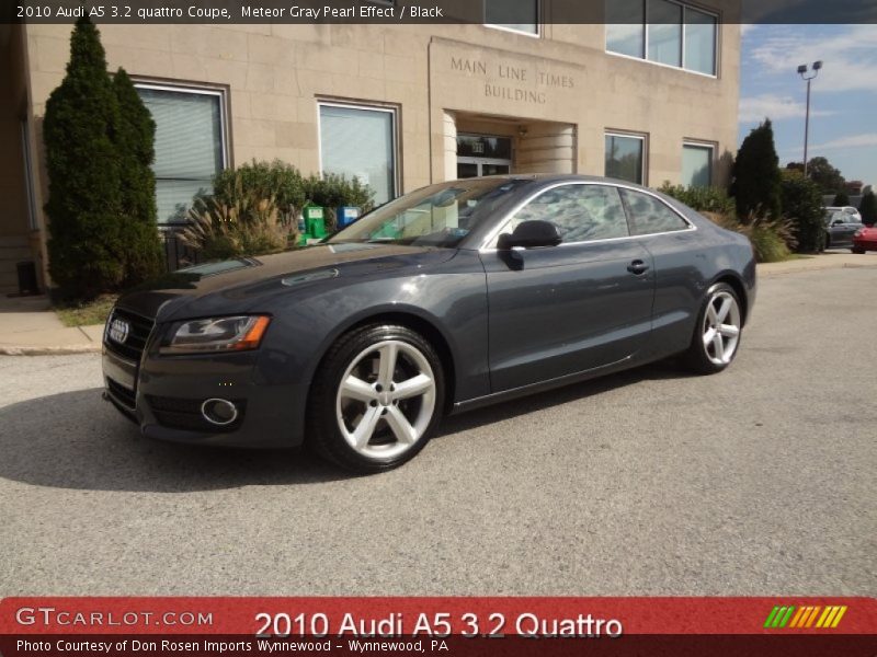 Meteor Gray Pearl Effect / Black 2010 Audi A5 3.2 quattro Coupe