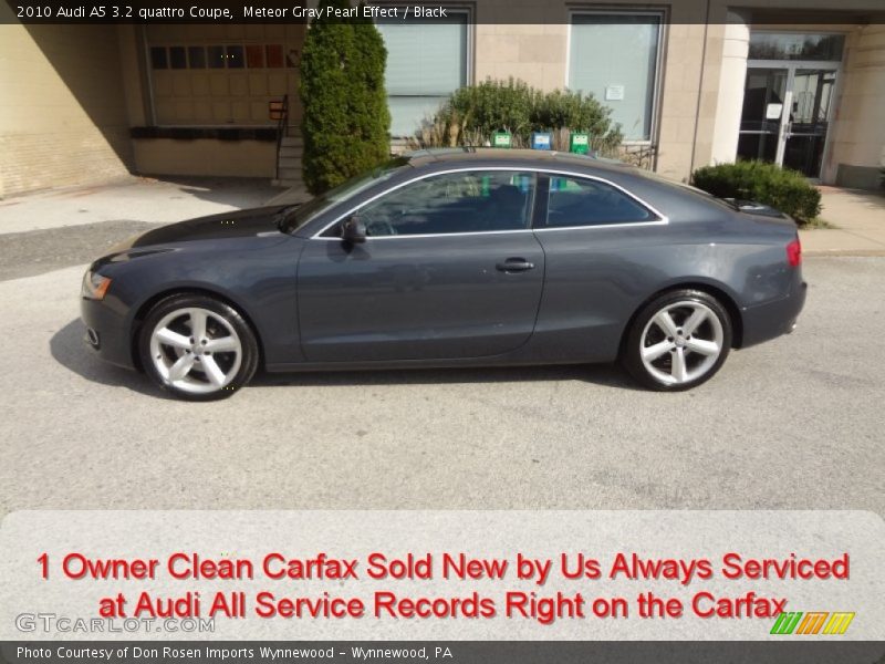 Meteor Gray Pearl Effect / Black 2010 Audi A5 3.2 quattro Coupe
