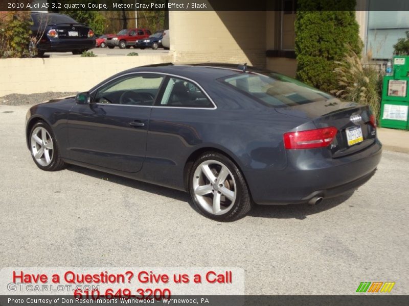 Meteor Gray Pearl Effect / Black 2010 Audi A5 3.2 quattro Coupe