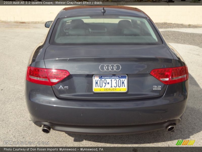 Meteor Gray Pearl Effect / Black 2010 Audi A5 3.2 quattro Coupe