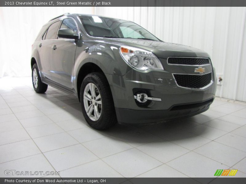 Steel Green Metallic / Jet Black 2013 Chevrolet Equinox LT