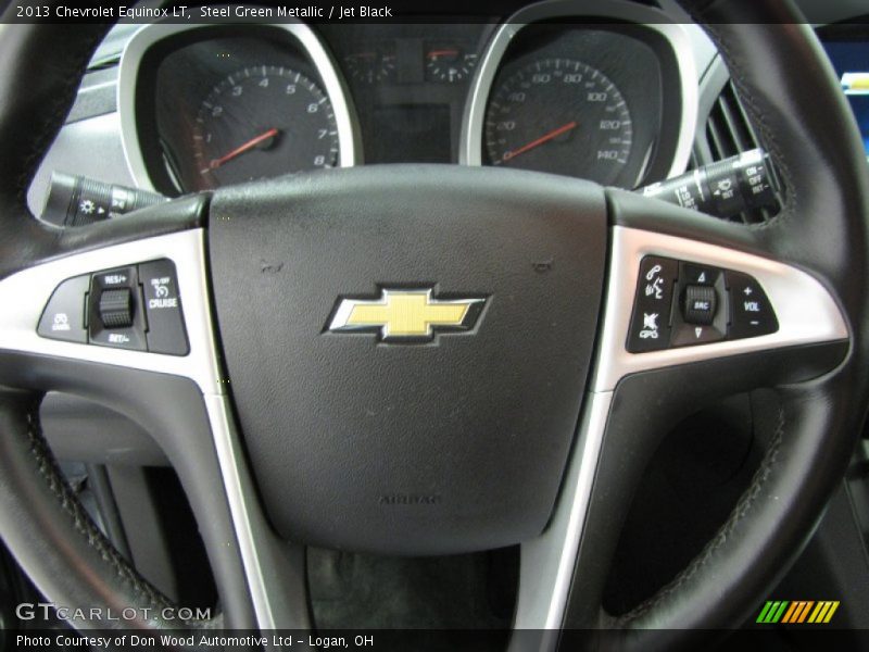 Steel Green Metallic / Jet Black 2013 Chevrolet Equinox LT