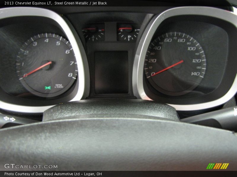 Steel Green Metallic / Jet Black 2013 Chevrolet Equinox LT