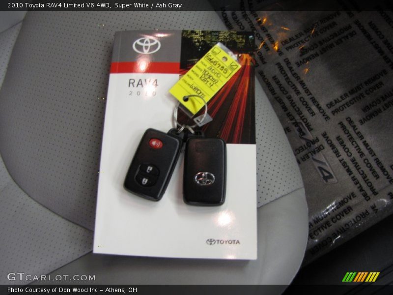 Super White / Ash Gray 2010 Toyota RAV4 Limited V6 4WD