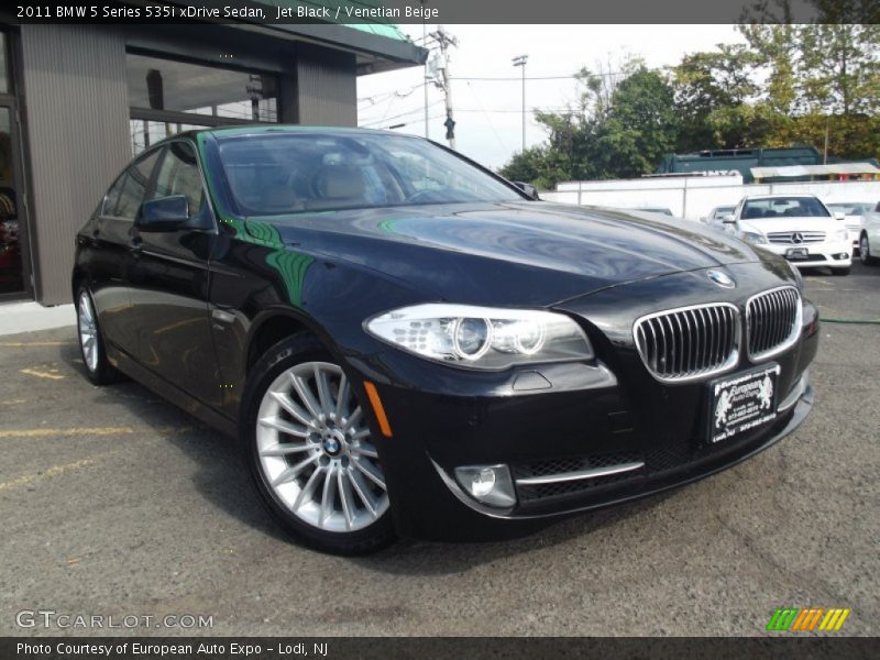 Jet Black / Venetian Beige 2011 BMW 5 Series 535i xDrive Sedan