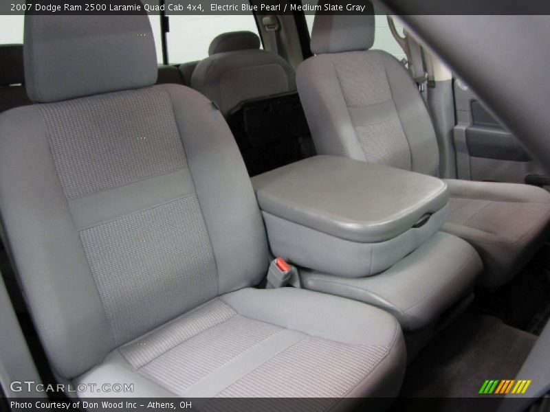 Electric Blue Pearl / Medium Slate Gray 2007 Dodge Ram 2500 Laramie Quad Cab 4x4