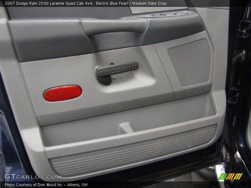 Electric Blue Pearl / Medium Slate Gray 2007 Dodge Ram 2500 Laramie Quad Cab 4x4