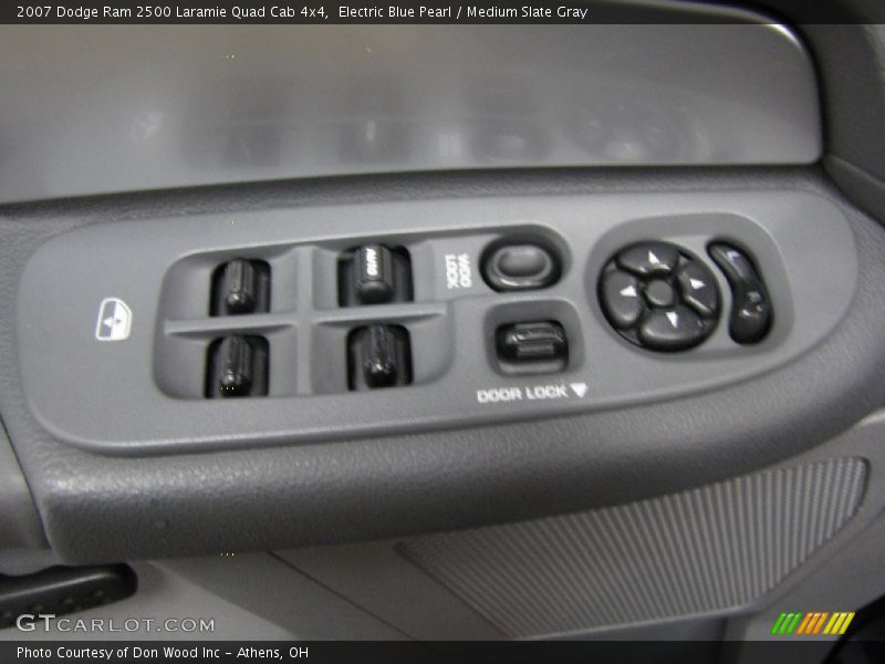 Electric Blue Pearl / Medium Slate Gray 2007 Dodge Ram 2500 Laramie Quad Cab 4x4