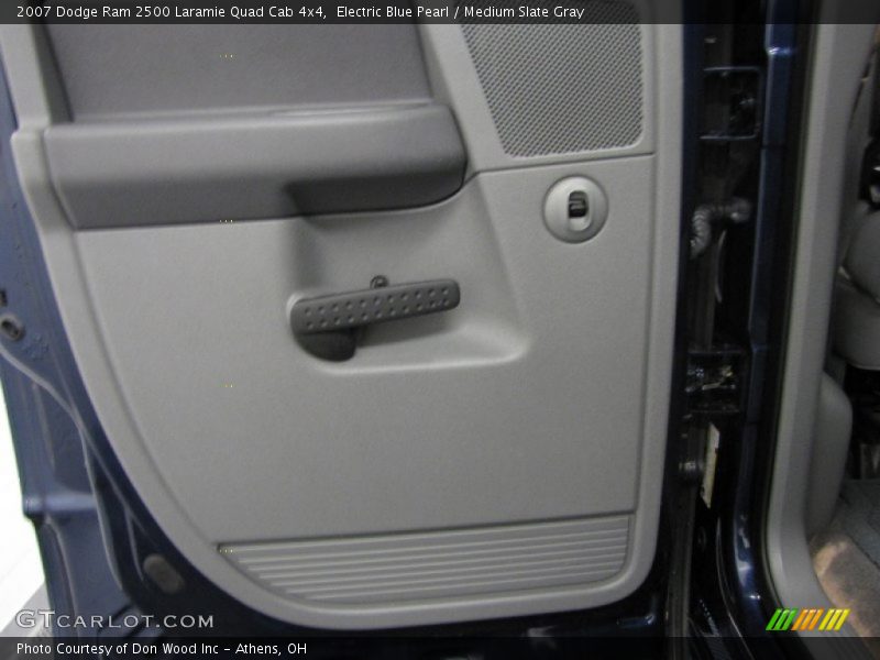 Electric Blue Pearl / Medium Slate Gray 2007 Dodge Ram 2500 Laramie Quad Cab 4x4