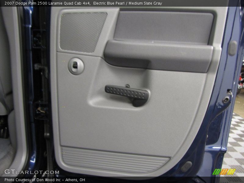 Electric Blue Pearl / Medium Slate Gray 2007 Dodge Ram 2500 Laramie Quad Cab 4x4