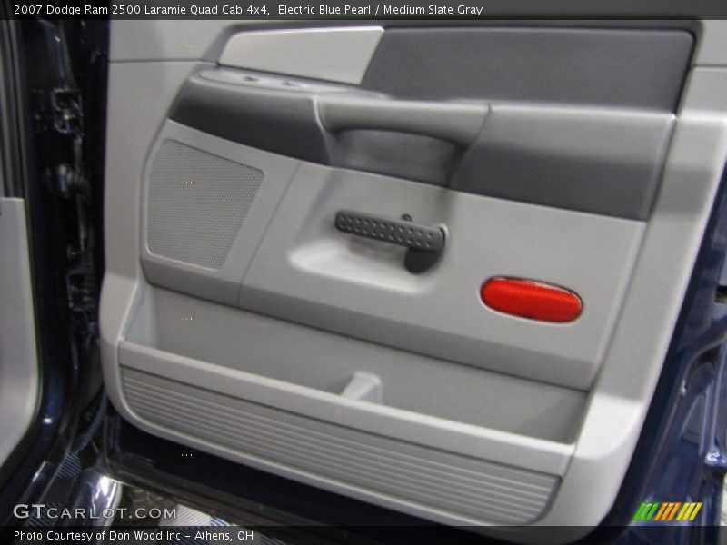 Electric Blue Pearl / Medium Slate Gray 2007 Dodge Ram 2500 Laramie Quad Cab 4x4