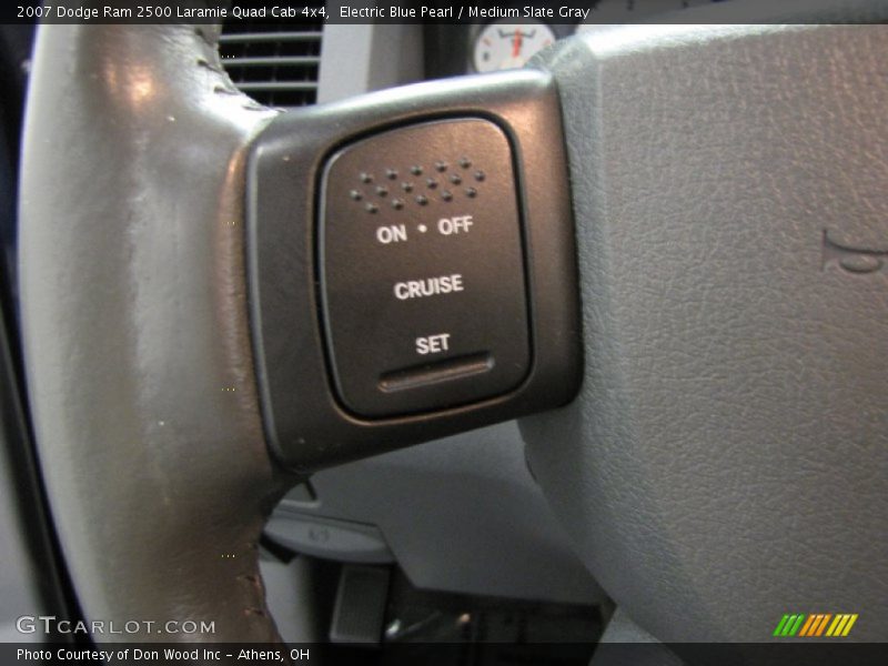 Electric Blue Pearl / Medium Slate Gray 2007 Dodge Ram 2500 Laramie Quad Cab 4x4