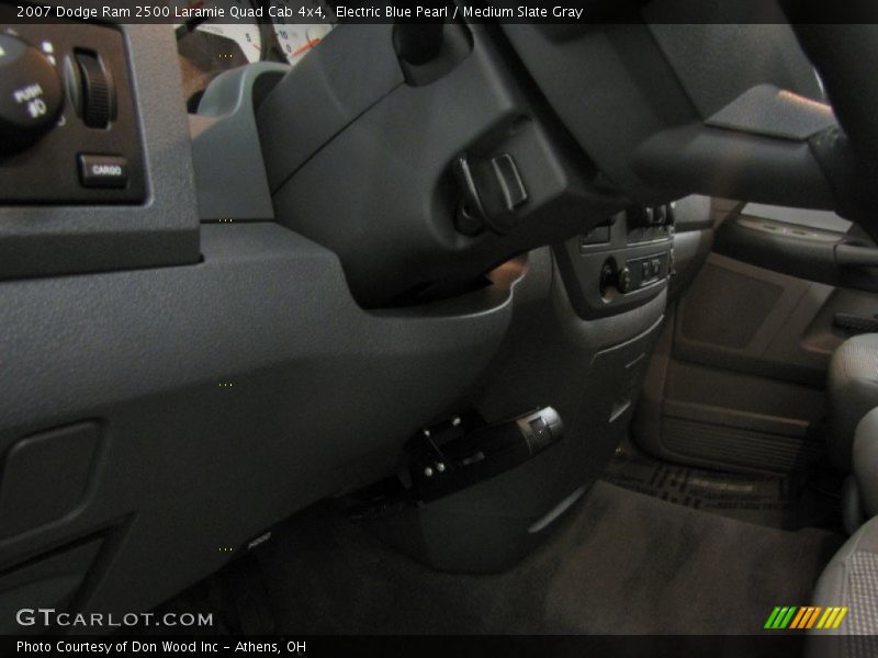 Electric Blue Pearl / Medium Slate Gray 2007 Dodge Ram 2500 Laramie Quad Cab 4x4