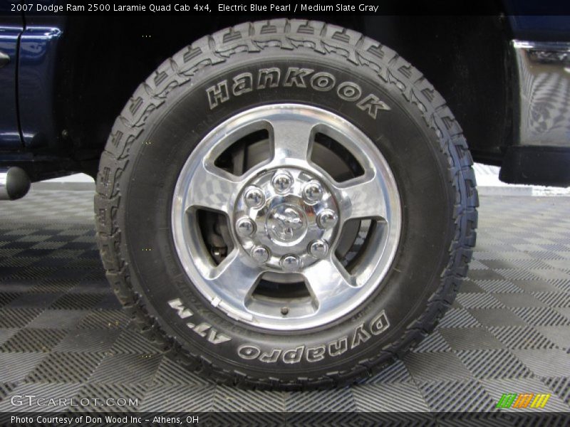 Electric Blue Pearl / Medium Slate Gray 2007 Dodge Ram 2500 Laramie Quad Cab 4x4