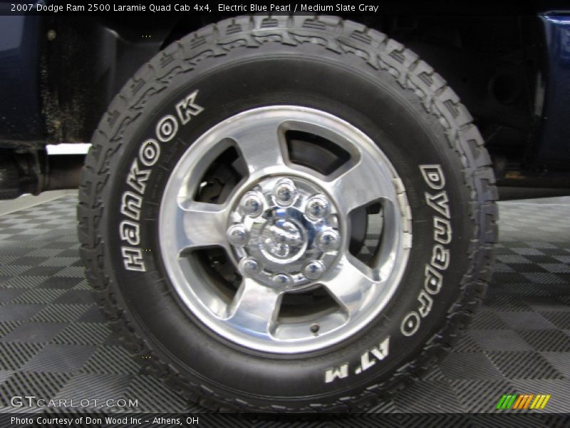 Electric Blue Pearl / Medium Slate Gray 2007 Dodge Ram 2500 Laramie Quad Cab 4x4