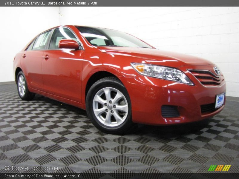 Barcelona Red Metallic / Ash 2011 Toyota Camry LE