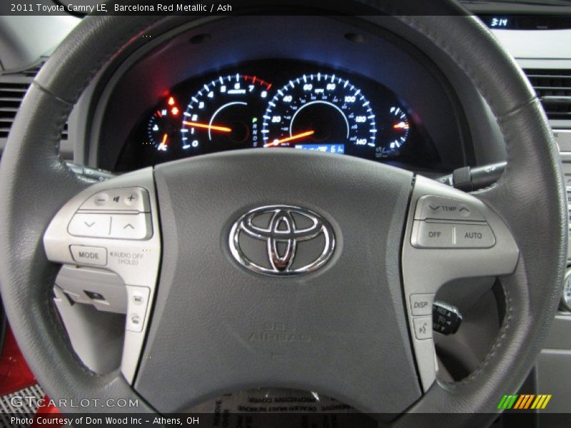 Barcelona Red Metallic / Ash 2011 Toyota Camry LE