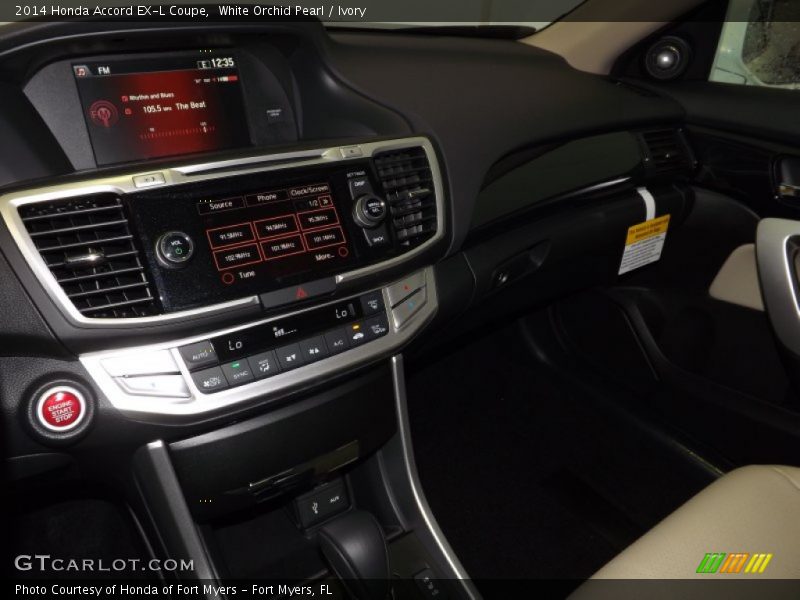 White Orchid Pearl / Ivory 2014 Honda Accord EX-L Coupe
