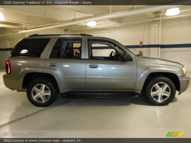 Graystone Metallic / Ebony 2008 Chevrolet TrailBlazer LT 4x4