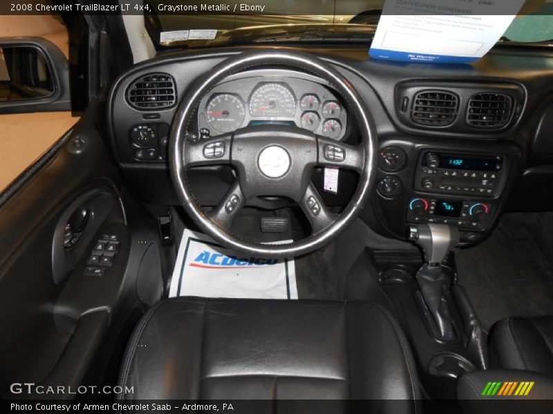 Graystone Metallic / Ebony 2008 Chevrolet TrailBlazer LT 4x4