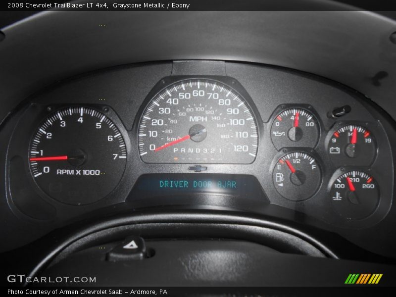 Graystone Metallic / Ebony 2008 Chevrolet TrailBlazer LT 4x4