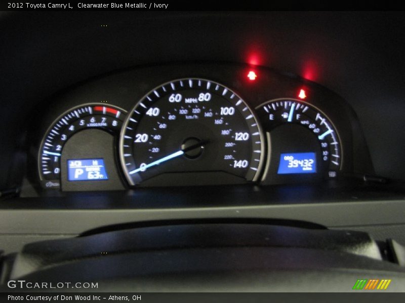 Clearwater Blue Metallic / Ivory 2012 Toyota Camry L