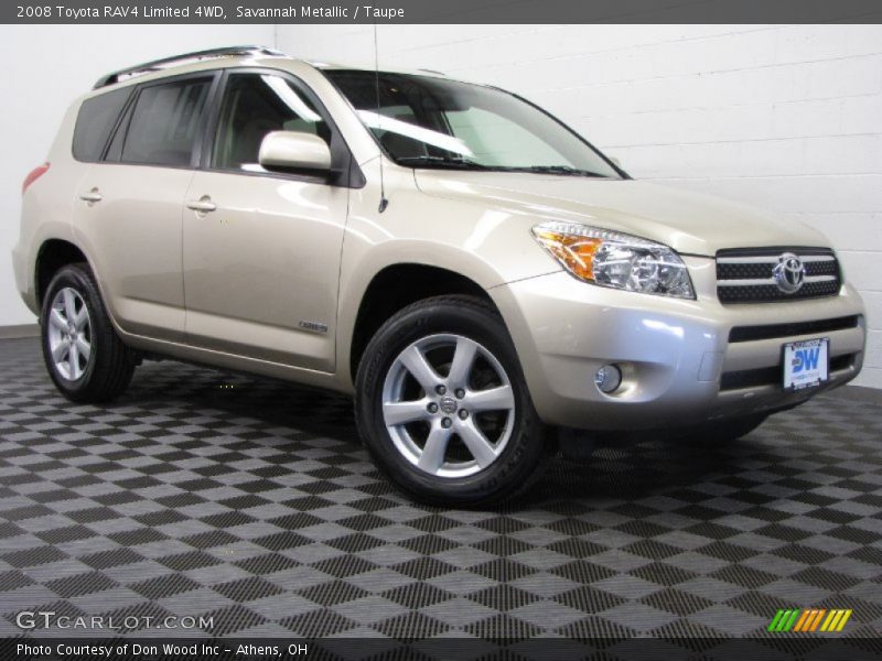 Savannah Metallic / Taupe 2008 Toyota RAV4 Limited 4WD